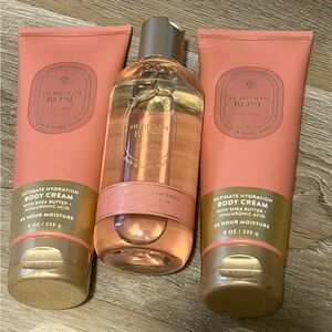 Bath & Body Works Heirloom Rose Bath Set - Pink and Gold